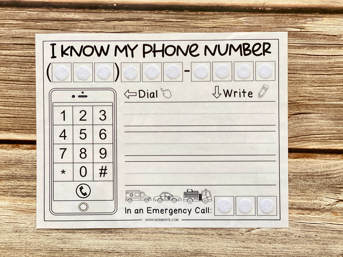 I Know My Phone Number Activity – Mombrite i-know-my-phone-number-activity-mombrite