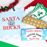 Santa Bucks Blue Envelope