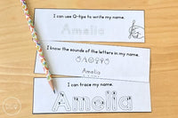 Editable Name Recognition Activities Book