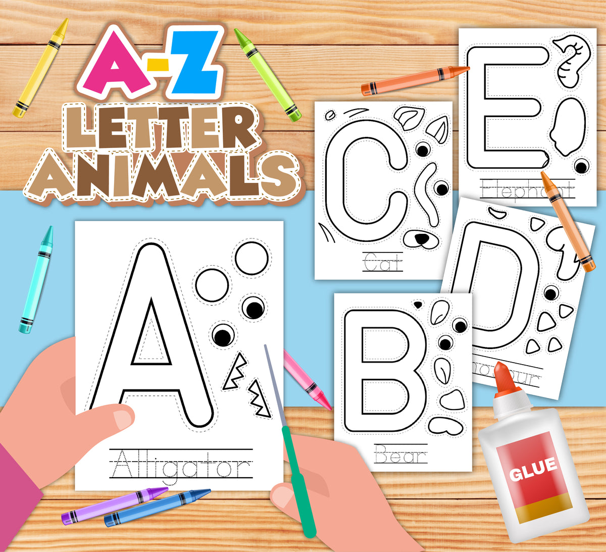 Alphabet Letter Crafts: Animals – Mombrite